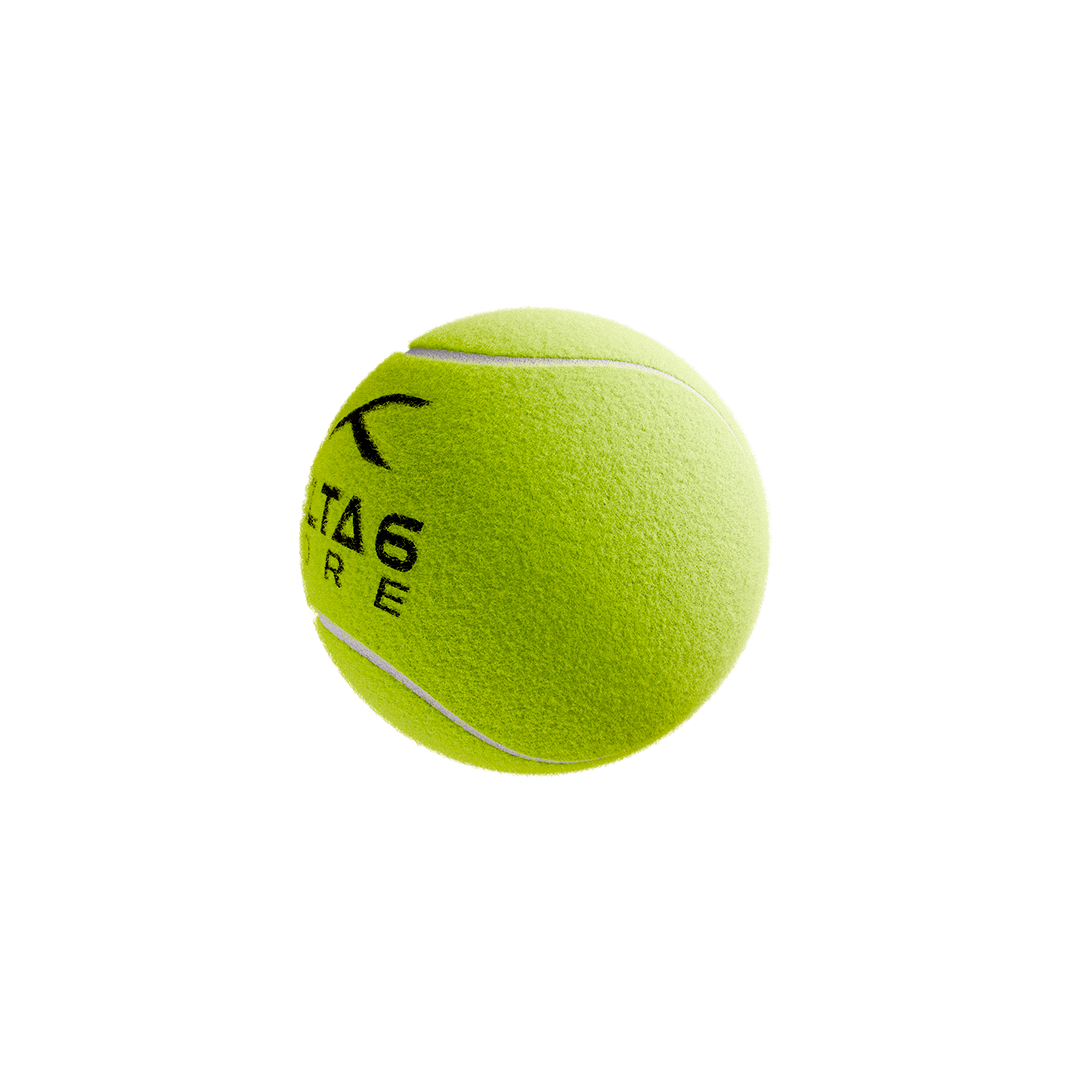 Delta 6 Core Cricket Tennis Balls (Pack of 6/Yellow)