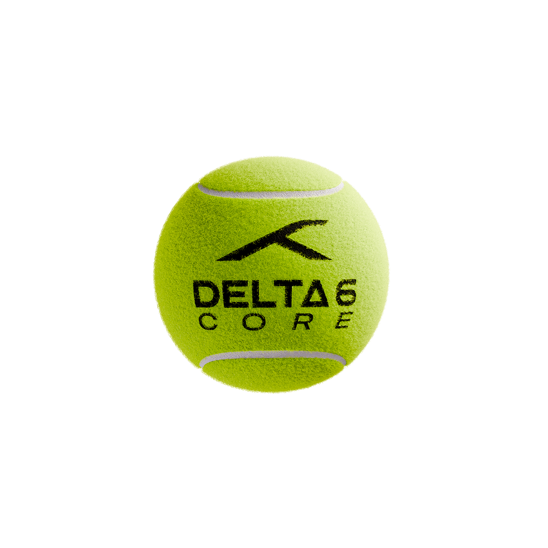 Delta 6 Core Cricket Tennis Balls (Pack of 6/Yellow)
