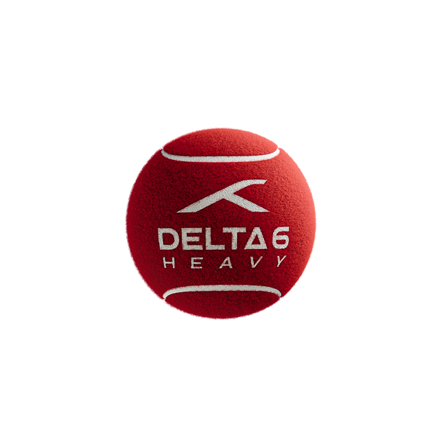 Delta 6 Heavy Cricket Tennis Balls (Pack of 6/Red)