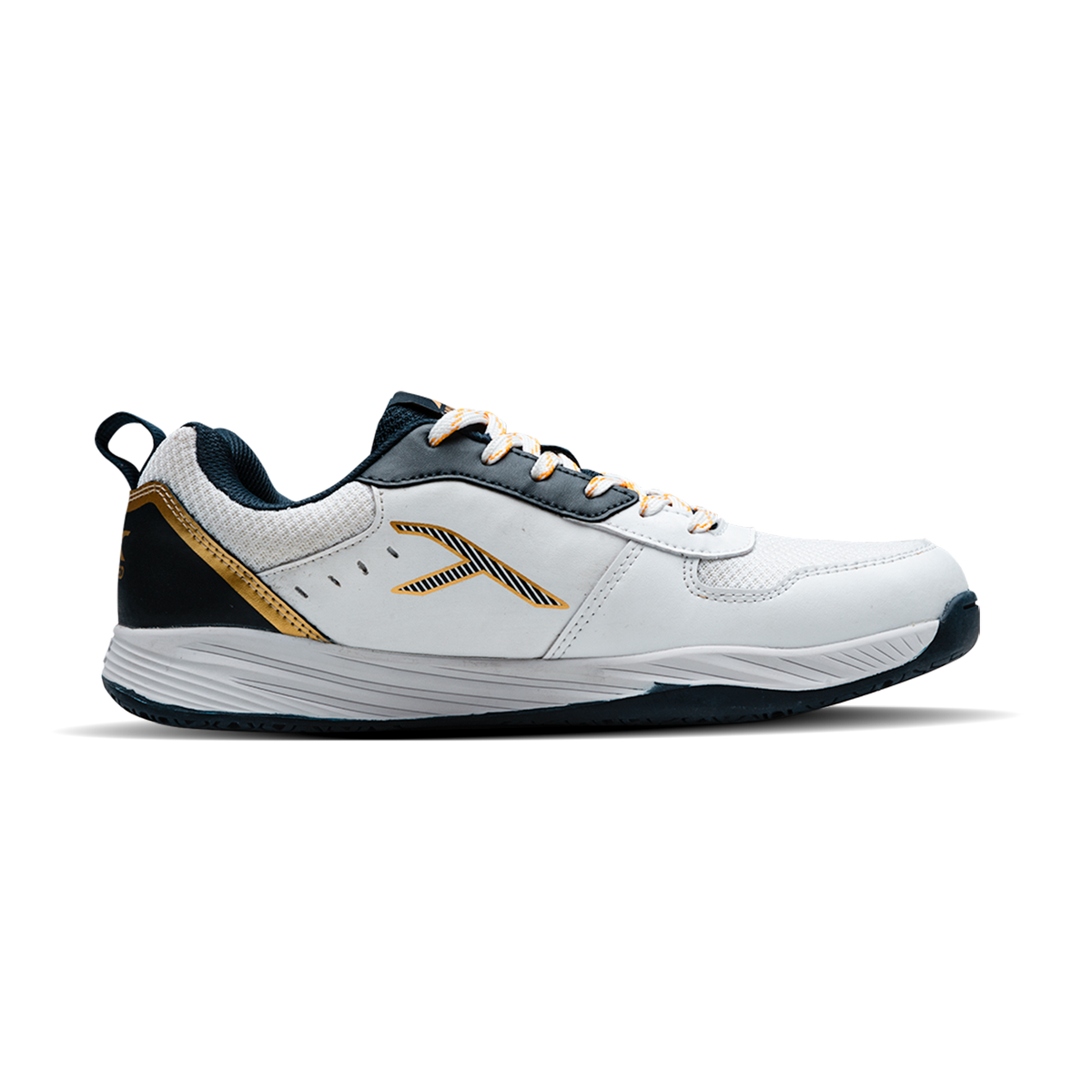 Court Shield-White/Navy/Gold