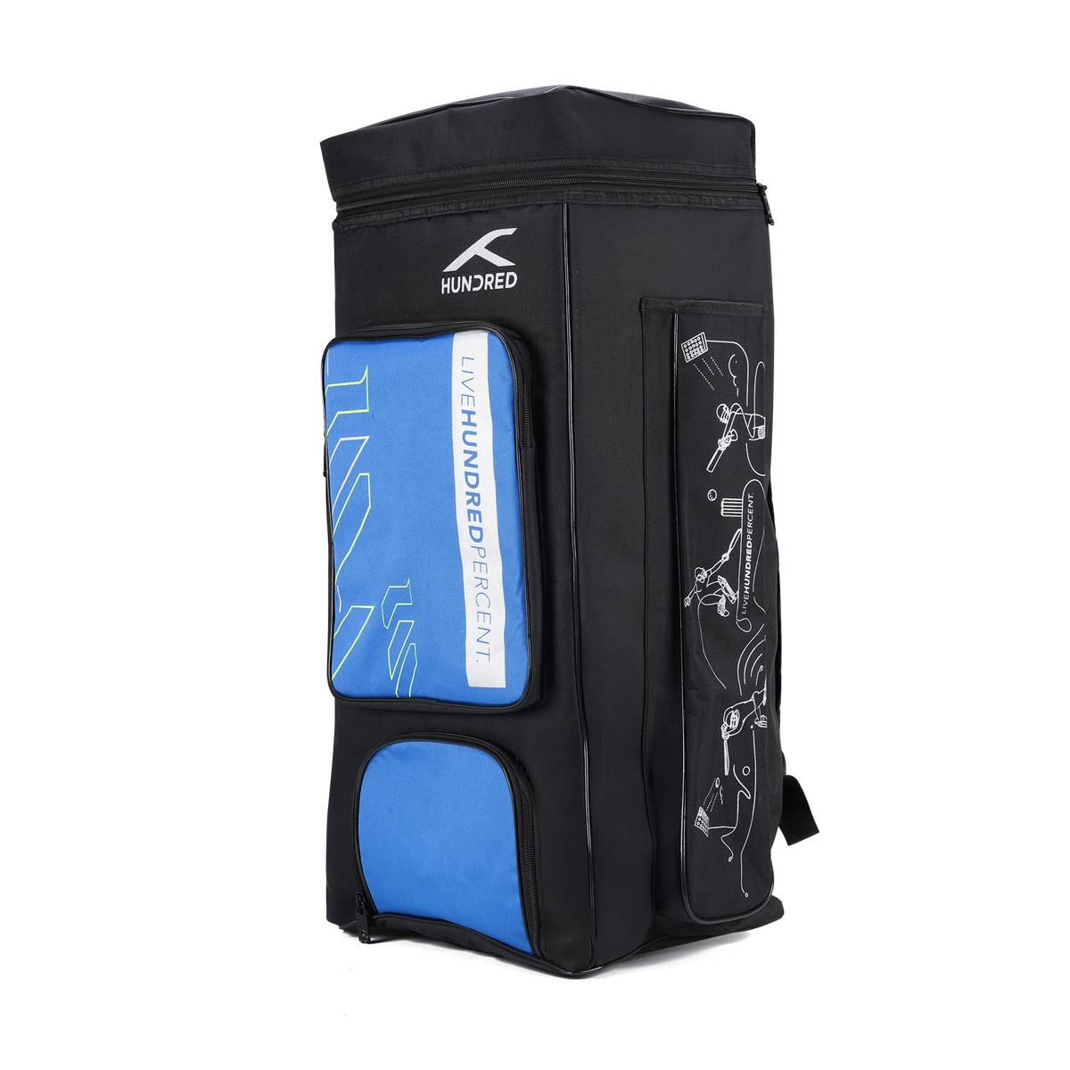 Aspire Cricket Kitbag (Black/Blue)