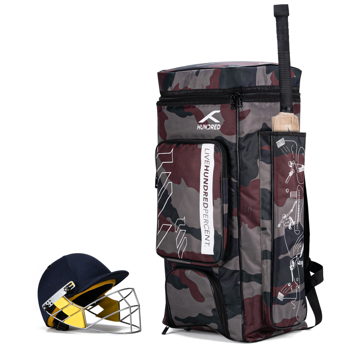 Aspire Cricket Kitbag (Camo Green)