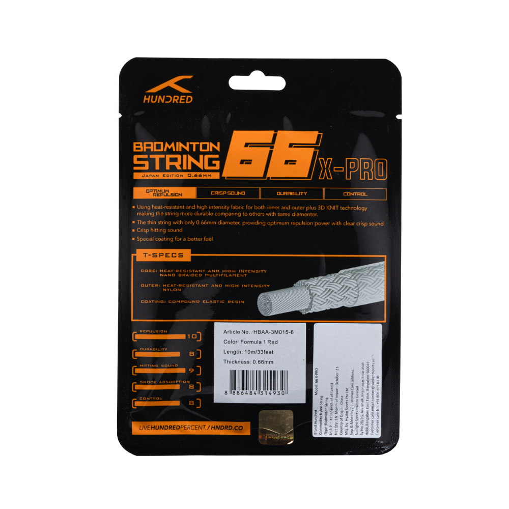 66 X PRO- FORMULA 1 RED