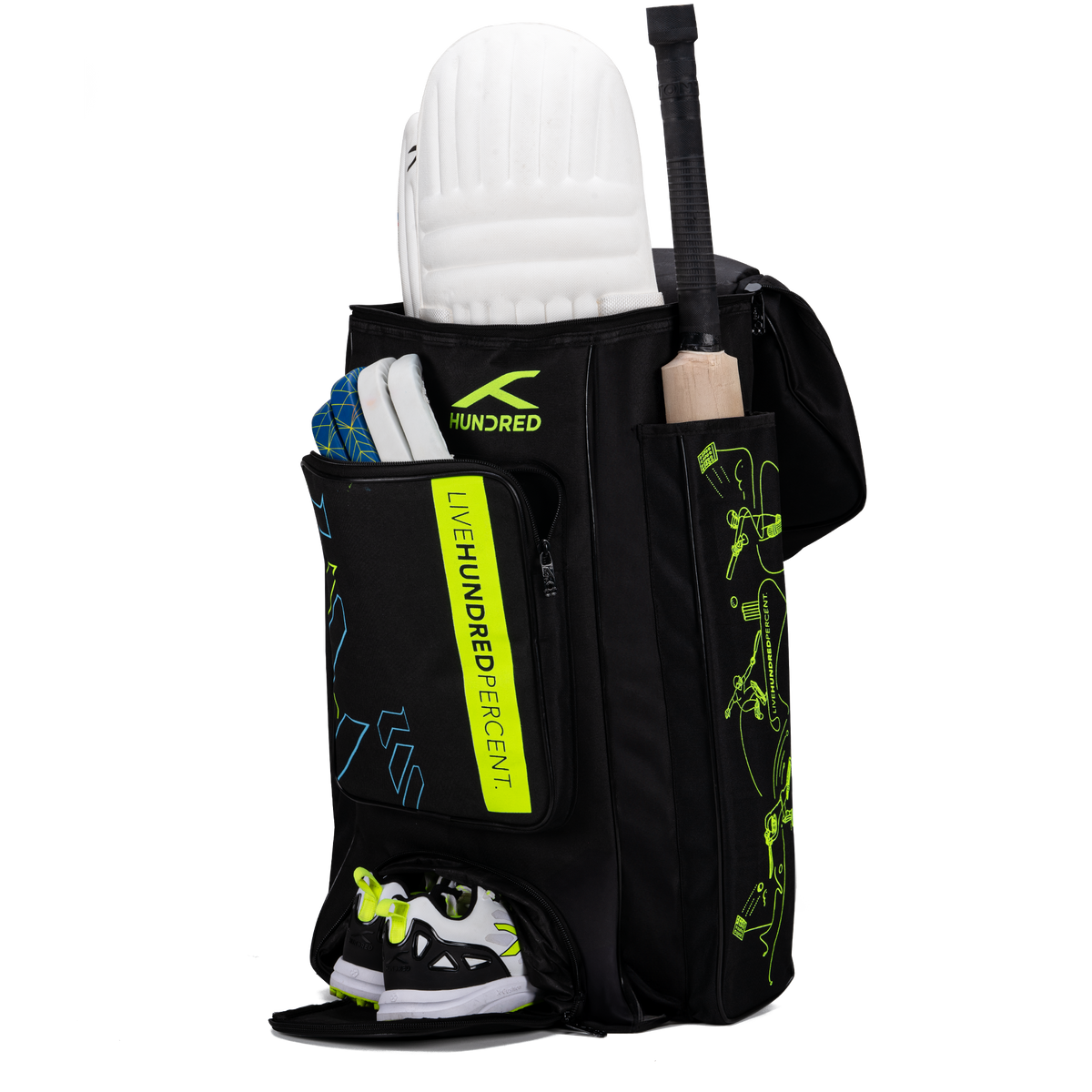 Aspirev Cricket Kitbag (Black)