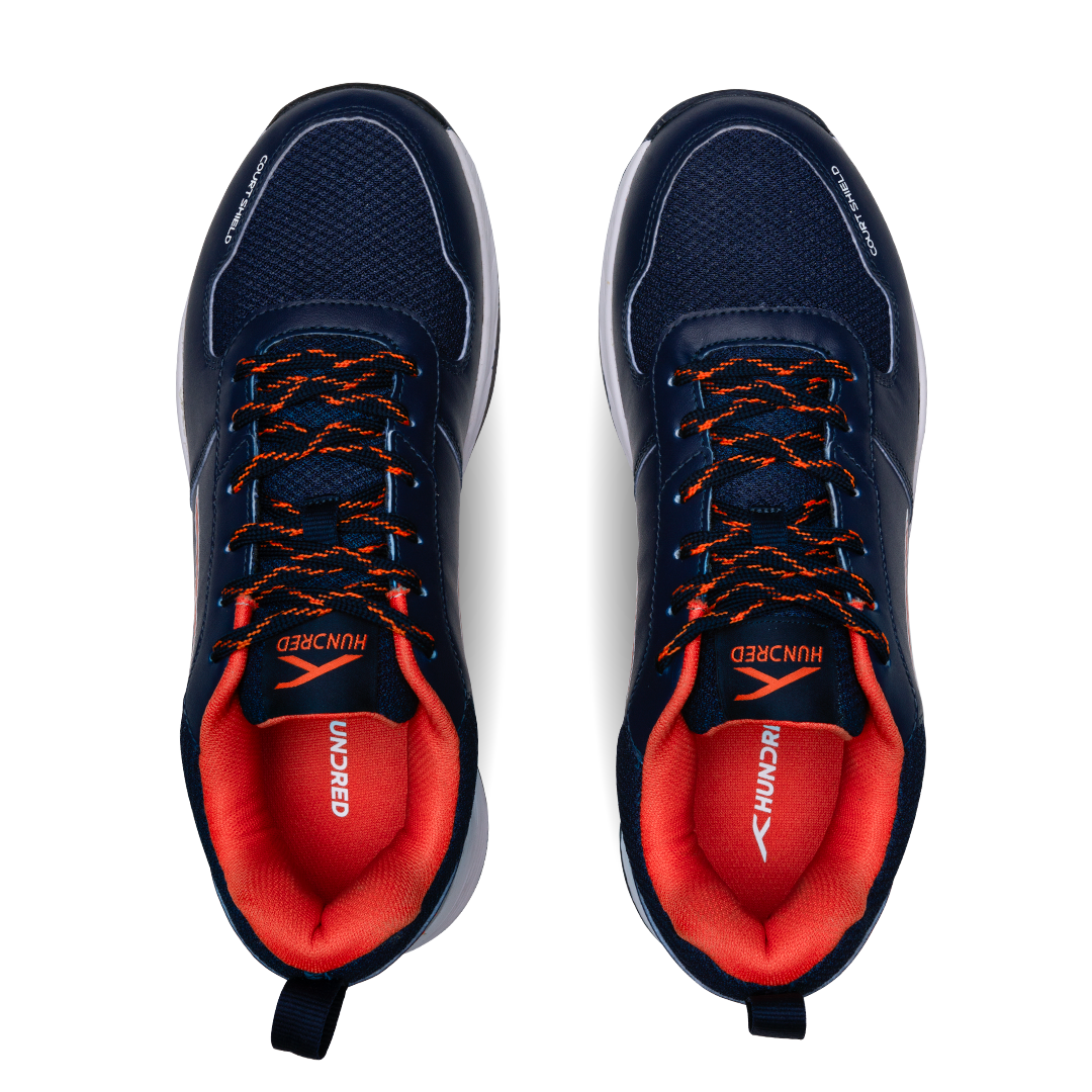 Court Shield-Navy/Orange/White