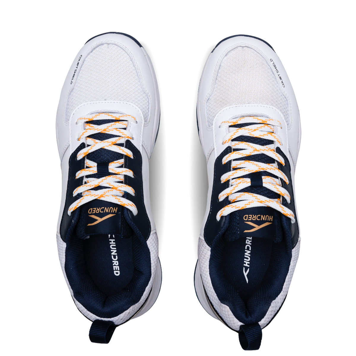 Court Shield-White/Navy/Gold