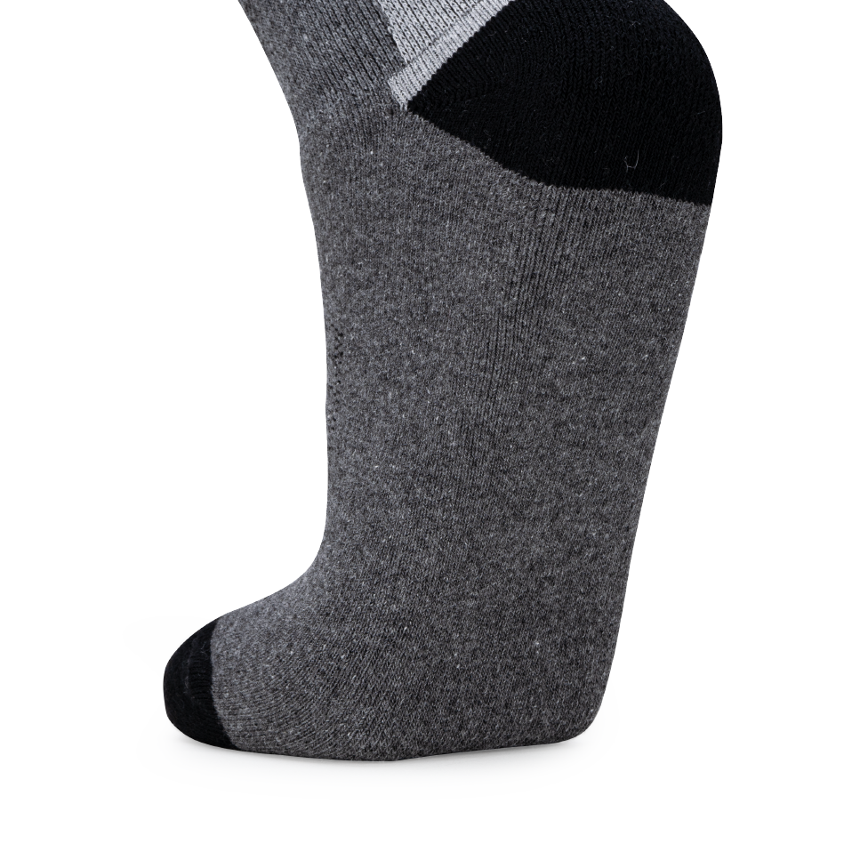 Ace High Quarter Length Performance Sports Socks_Light Grey