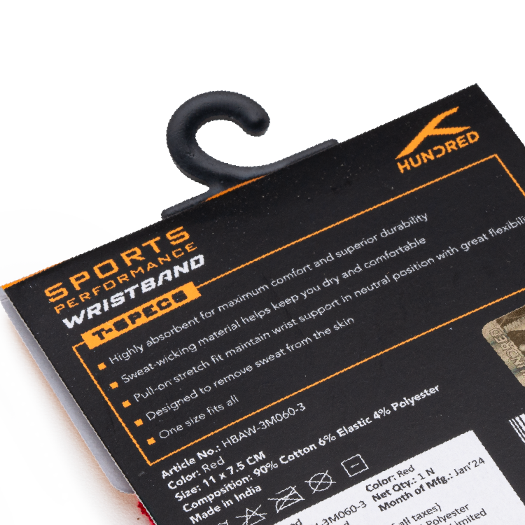 Solid Tone Wristband-Red