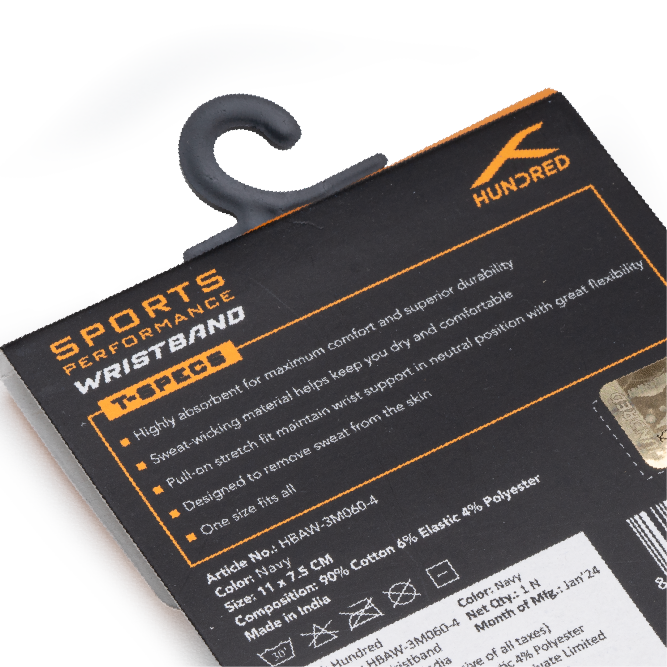 Solid Tone Wristband-Navy