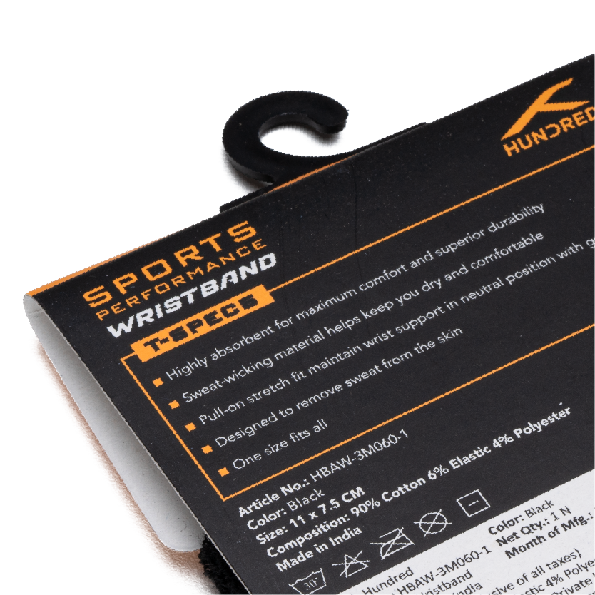 Solid Tone Wristband-Black