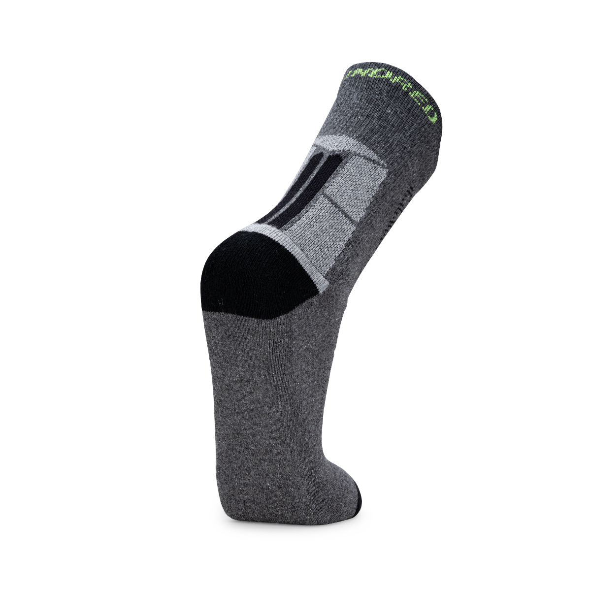 Ace High Quarter Length Performance Sports Socks_Light Grey