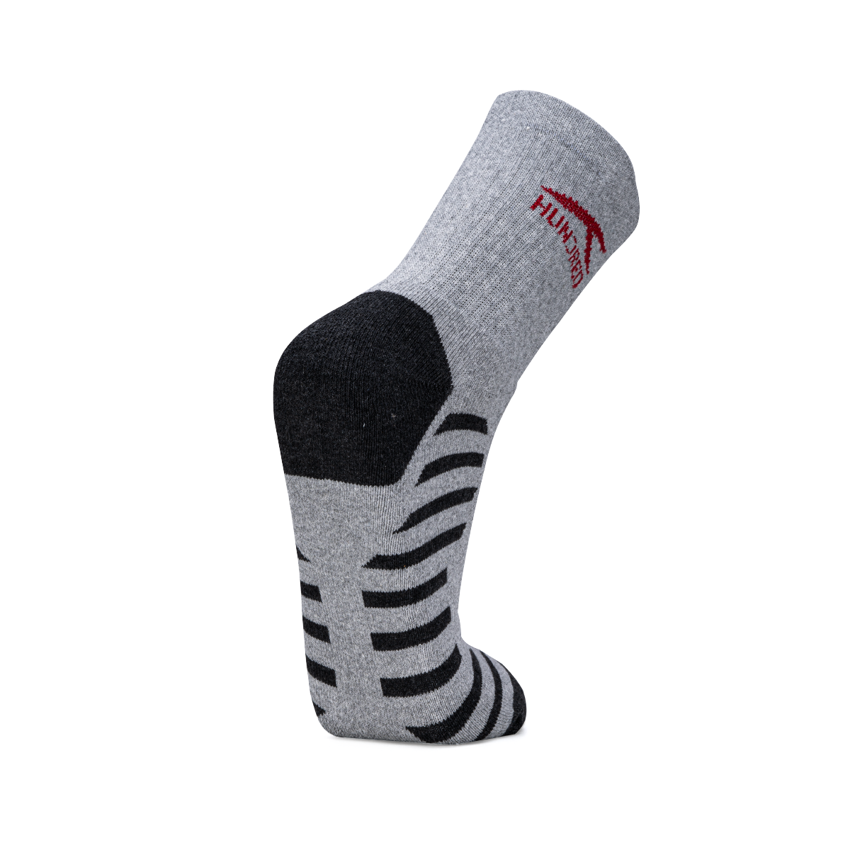 Stripe Quarter Length Performance Sports Socks_Light Grey