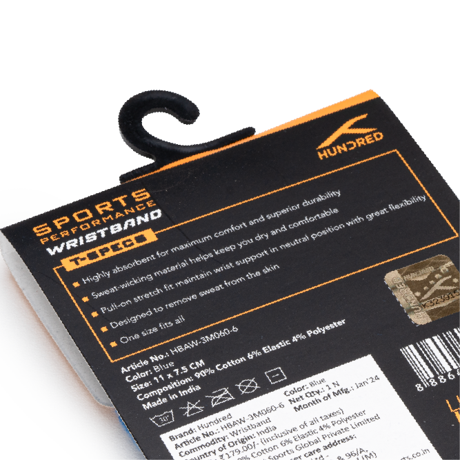 Solid Tone Wristband-Blue