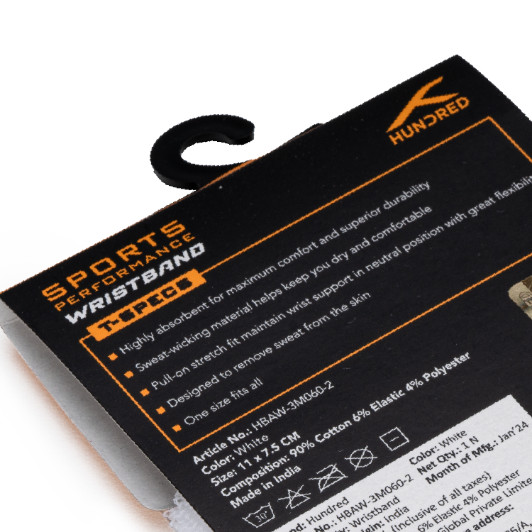 Solid Tone Wristband-White