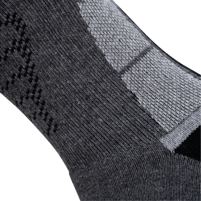 Ace High Quarter Length Performance Sports Socks_Light Grey