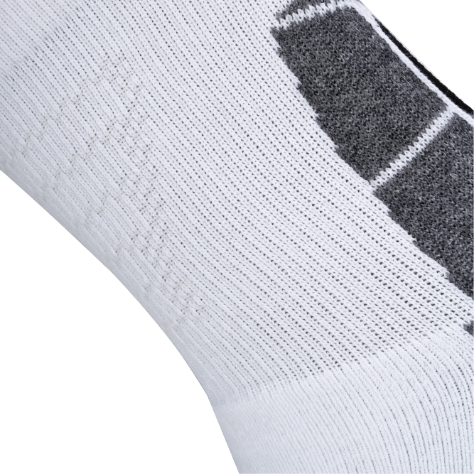 Ace High Quarter Length Performance Sports Socks_White